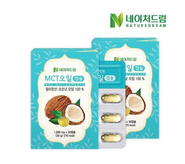 🥥【韓國 Nature Dream｜MCT 防彈椰子油膠囊｜30粒/盒】