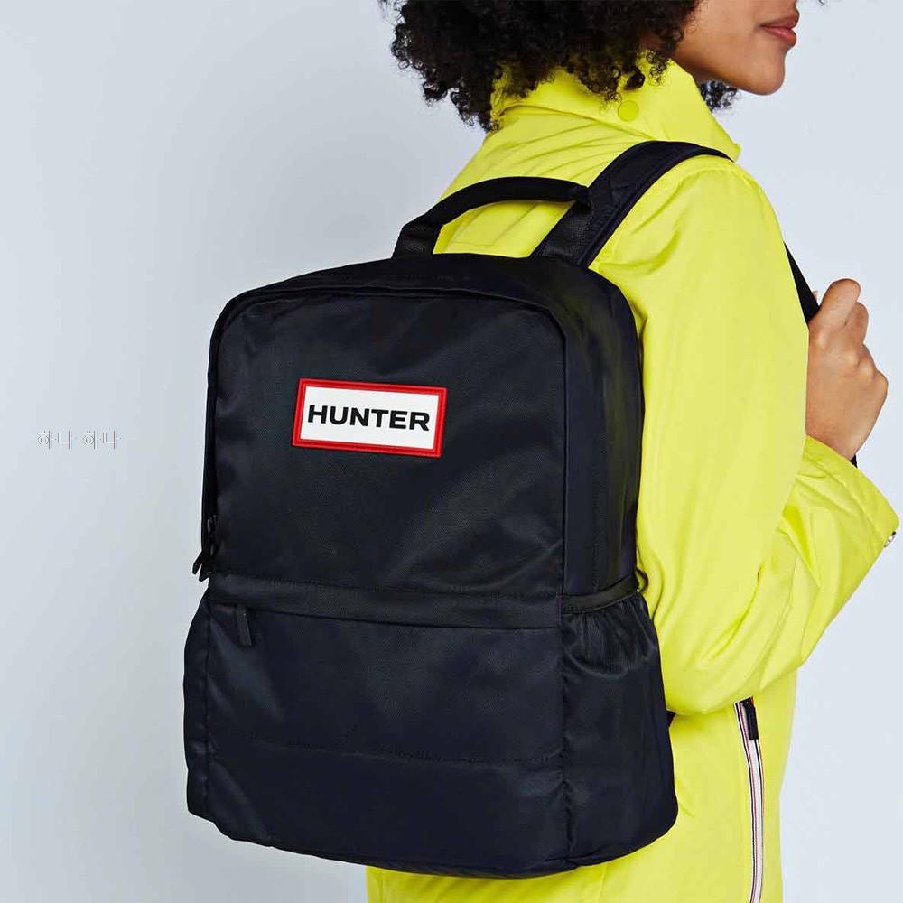 韓國🇰🇷HUNTER‼️Original尼龍-防水輕盈 後背包-黑色🔆HCU5028BBZ🔆16L