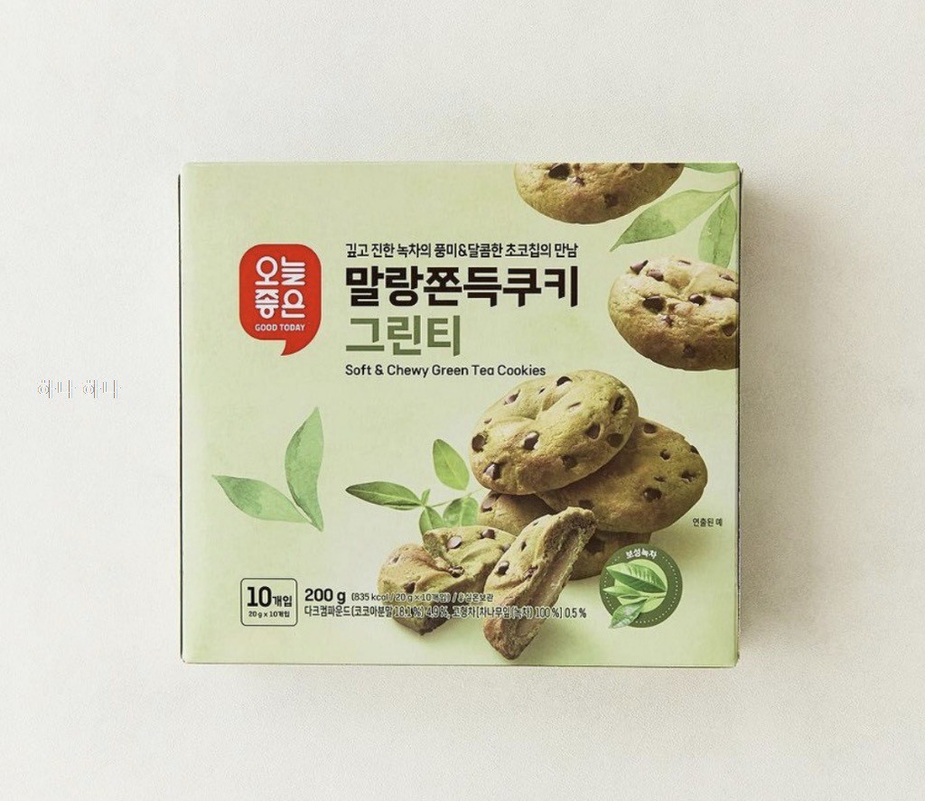 韓國🇰🇷超人氣「GOOD TODAY」綠茶年糕餅乾200G✨