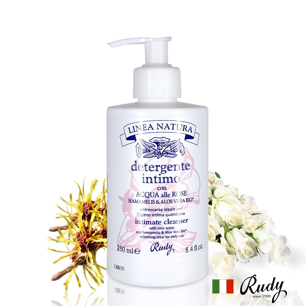 🌹義大利Rudy 金縷梅玫瑰花香私密肌清潔露 250ml
