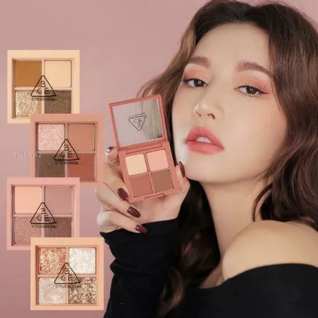 韓國🇰🇷 3CE 迷你四色眼影盤｜高顯色×零失手必收款