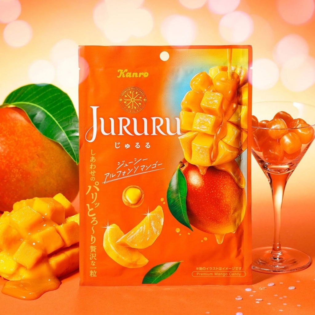 【日本Kanro限定】Jururu濃郁阿方索芒果夾心糖60g