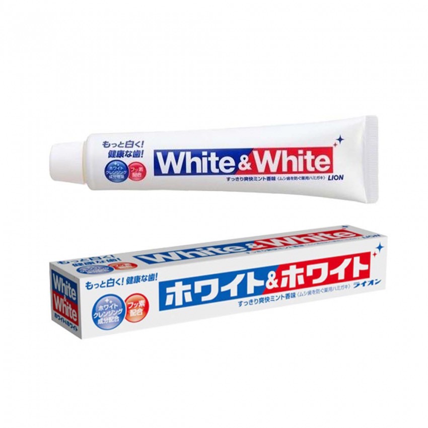 🇯🇵 LION 獅王 White & White 勁倍白牙膏（150g）