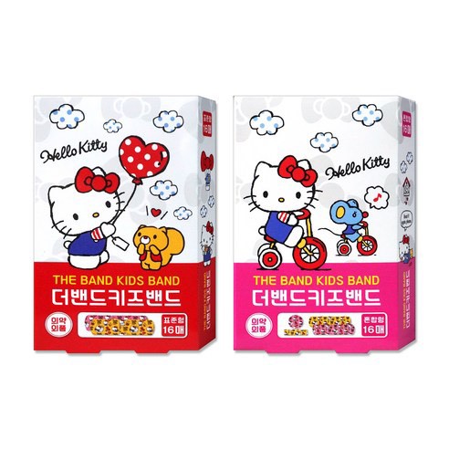 韓國🎀 Hello Kitty 造型兒童OK繃｜16枚入 🩹「2款各一」