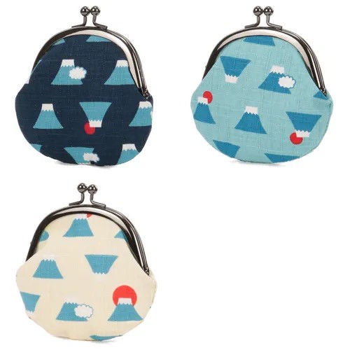 🇯🇵日本和風富士山圖案口金零錢包