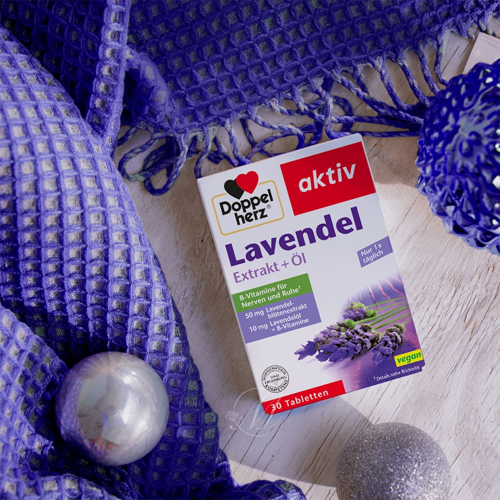 德國雙心Doppelherz薰衣草睡眠舒緩片(30入/盒)