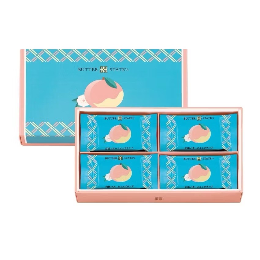 日本 🇯🇵Butter State’s🍑 季節限定 白桃奶油夾心餅乾 8入