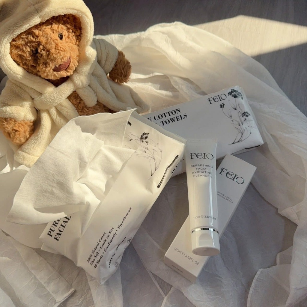 澳洲🇦🇺FEIO 新品組合 ✨💧水潤氨基酸潔面乳100ml+🇦🇺純棉加厚洗臉巾40抽