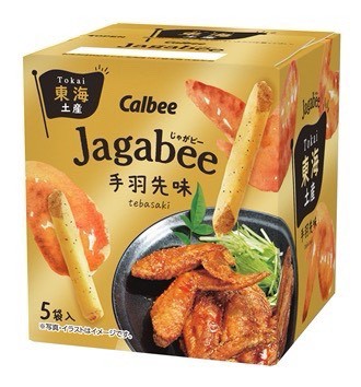 🇯🇵【東海限定】Calbee Jagabee 名古屋手羽先風味脆薯條 (5袋入)