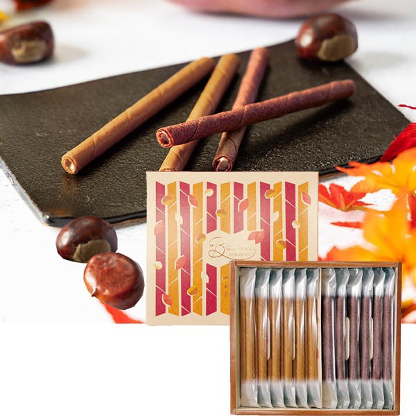 日本🇯🇵本高砂屋Bâton Chocolat 秋季限定栗子＆地瓜薄餅