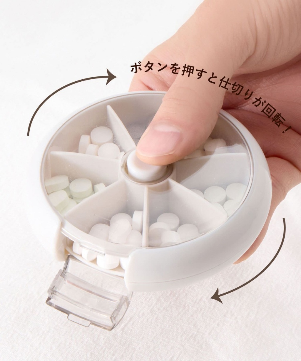 日本🇯🇵回轉式一週分裝收納盒／藥盒