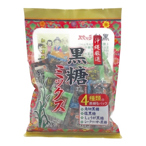 【日本🇯🇵 沖繩嚴選 黑糖綜合包 4種口味】210g