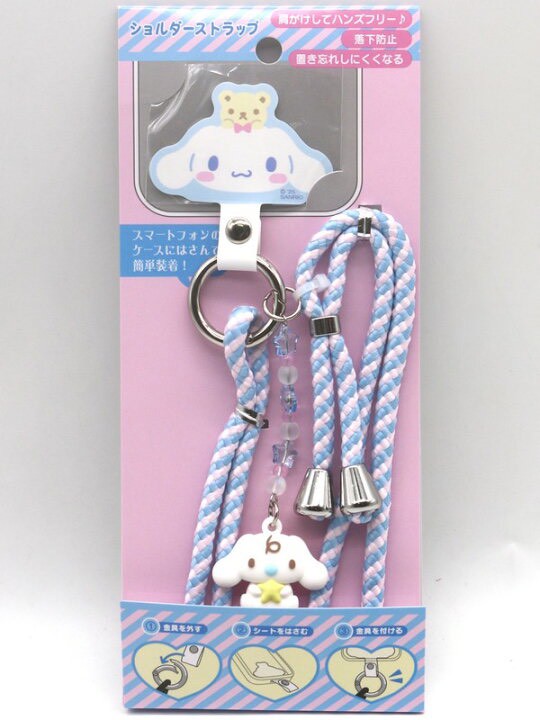 日本㊣Sanrio 編織肩背式手機吊繩