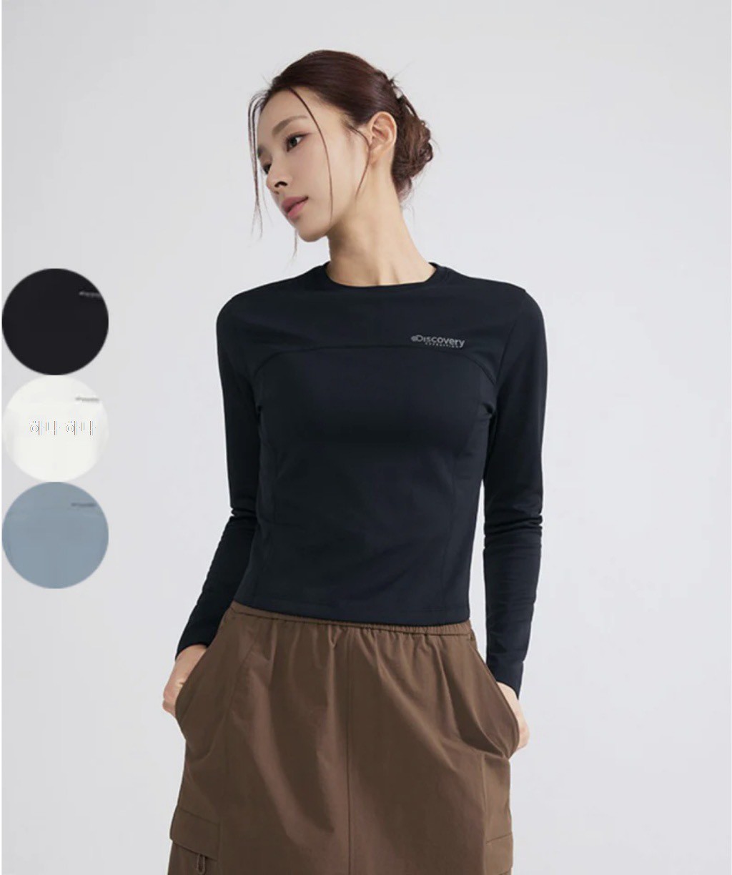 【韓國🇰🇷Discovery 經典長袖T恤 DWRL4E054】