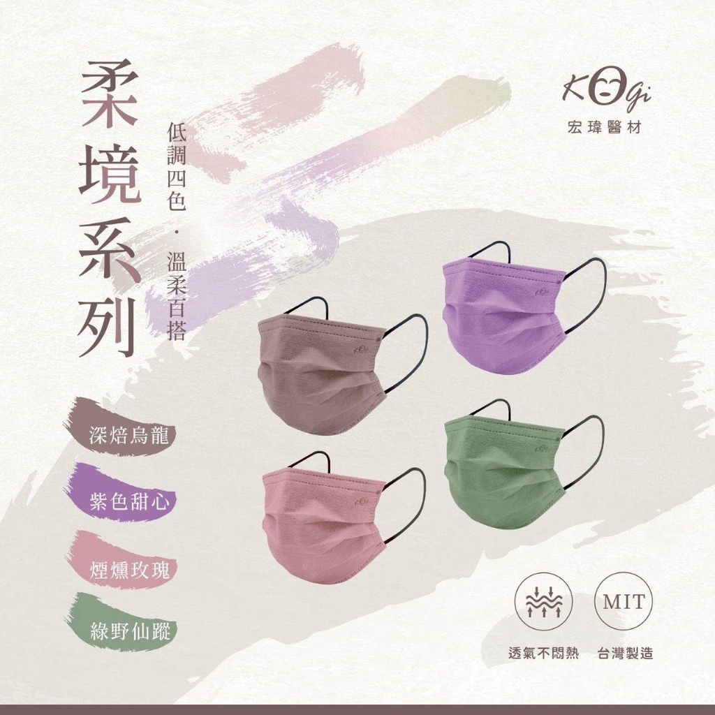 😷 宏瑋滿版醫療口罩(50片／盒)《一組2盒》