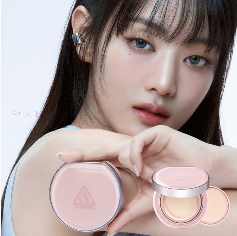 ✨🇰🇷【韓國明星同款】3CE × TWS 聯名 Fitting Mesh Cushion 氣墊 SPF40 PA+++（正裝＋替換裝）