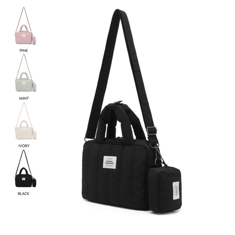 👜【NATIONAL GEOGRAPHIC 國家地理 Padded 格紋手提包 N253ATO030】