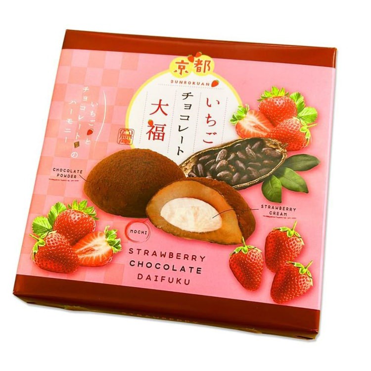 「日本京都 文禄庵 草莓巧克力大福禮盒 16枚入」
