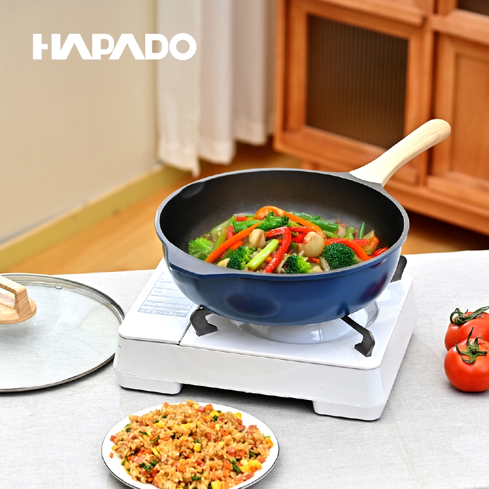 【瑞士 HAPADO】鈦金不沾深型平底炒鍋 (HAP-31DP)