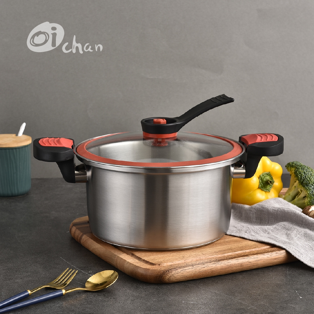 【日本Oichan歐伊匠】第二代女王不鏽鋼微壓鍋 3.5L(OIC-3500)