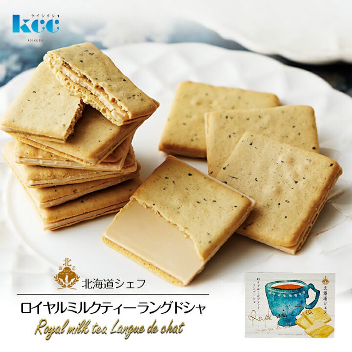 【日本🇯🇵北海道シェフ 皇家奶茶貓舌餅 10枚入】