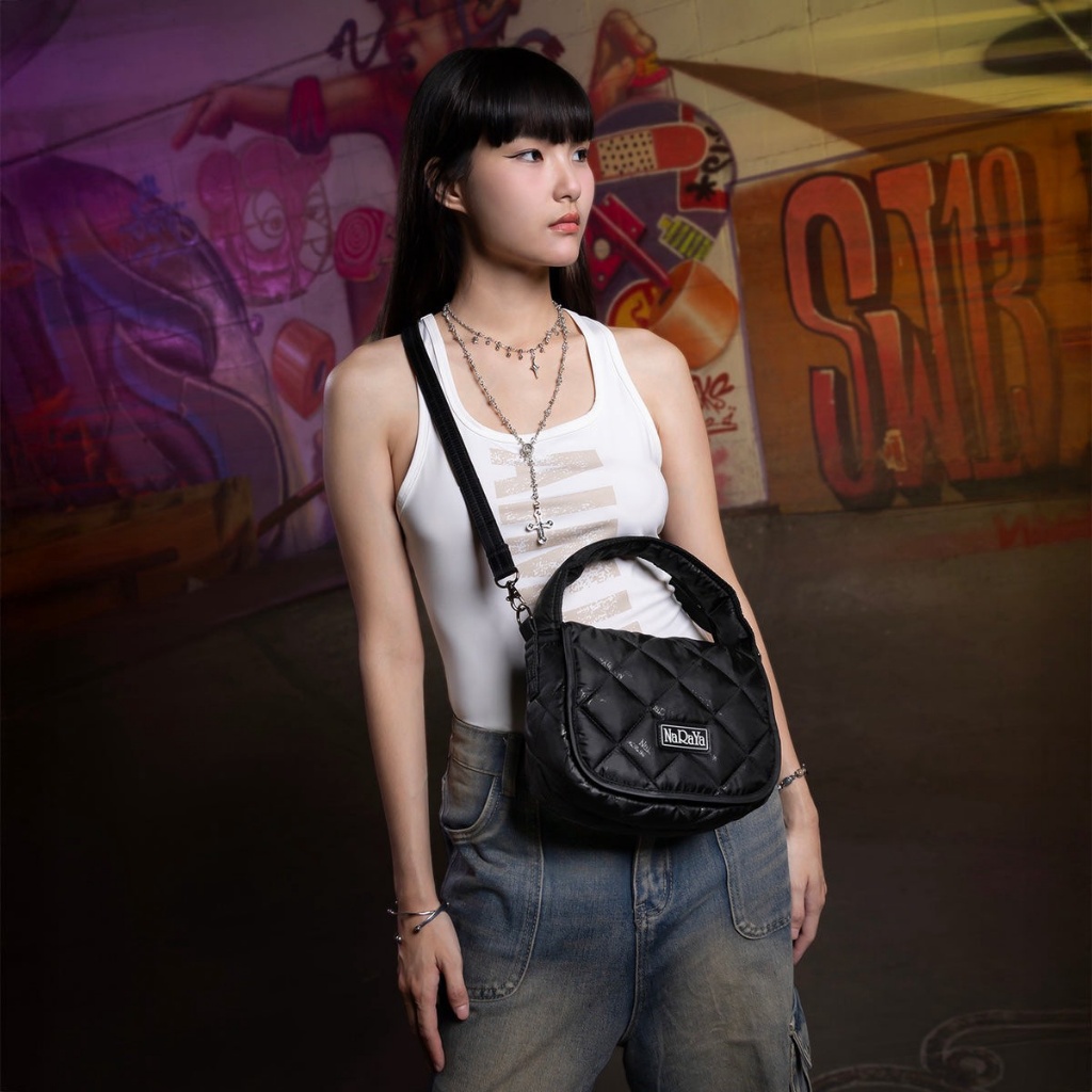 泰國🇹🇭 NaRaYa 泡泡感曲線2WAY斜背手提包