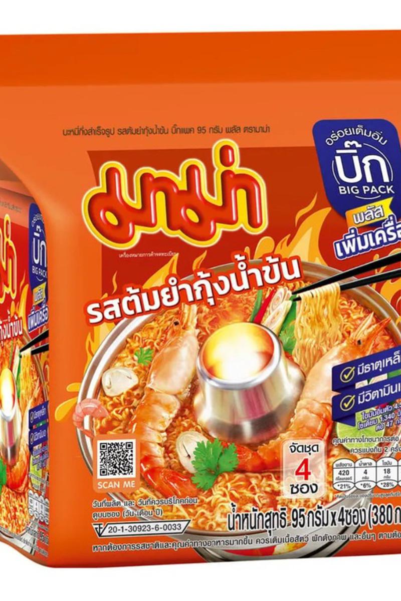🍜 泰國人氣泡麵登場！【冬陰功酸辣蝦泡麵 4入組】🇹🇭增量版