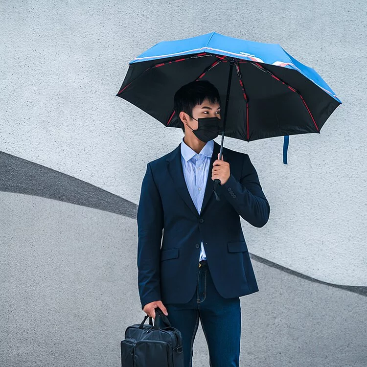 ☔STORM BREAKER 經典款衝鋒傘 雙倍玻纖傘骨 抗風 自動開收傘【3344】