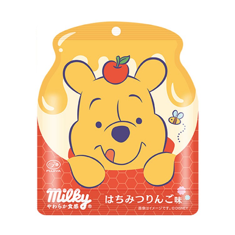 日本🇯🇵Milky × 小熊維尼🍯 蜂蜜蘋果牛奶糖32g(包裝隨機出貨）