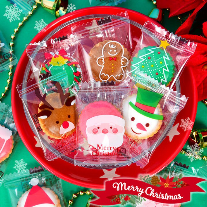 日本🎄【聖誕限定 彩色糖霜餅乾｜懷舊日式甜點風】100入