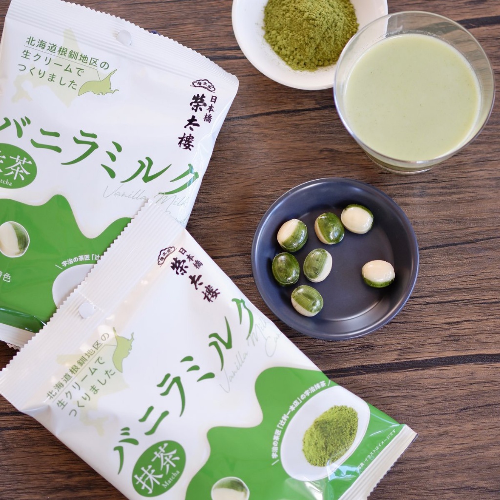 🍵【日本榮太樓 抹茶香草牛奶糖】秋冬限定版65g