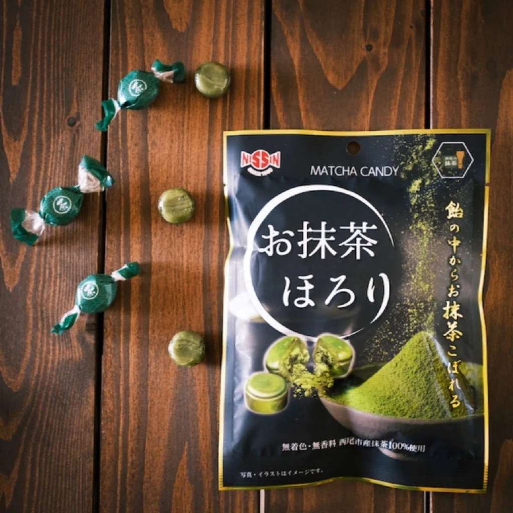 🍵【日本限定｜日新製菓 お抹茶ほろり 宇治抹茶糖】80g
