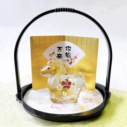 💎日本製 午年水晶玻璃吊飾