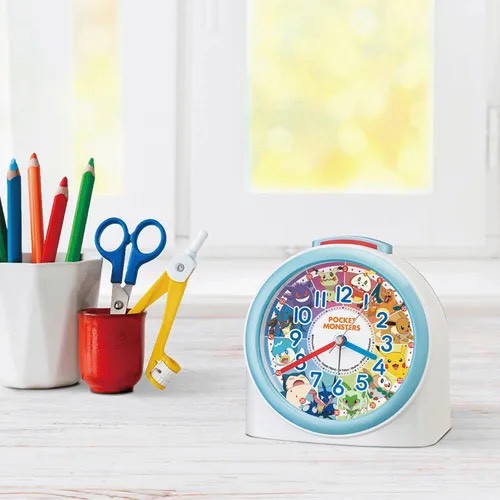 【⏰日本正版｜寶可夢🎓親子共學款 造型鬧鐘】