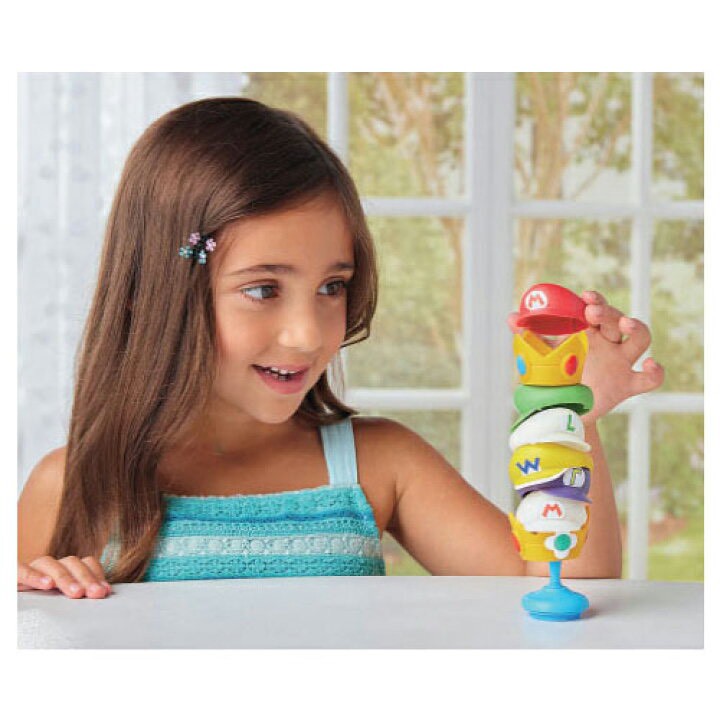 日本🎩 超級瑪利歐 疊疊帽子平衡桌遊🍄✨