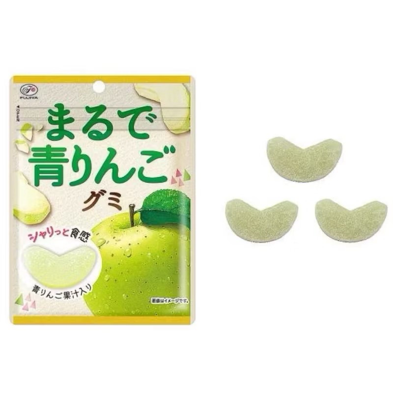 🍏 〔🇯🇵 日本FUJIYA 期間限定・青蘋果軟糖〕44g