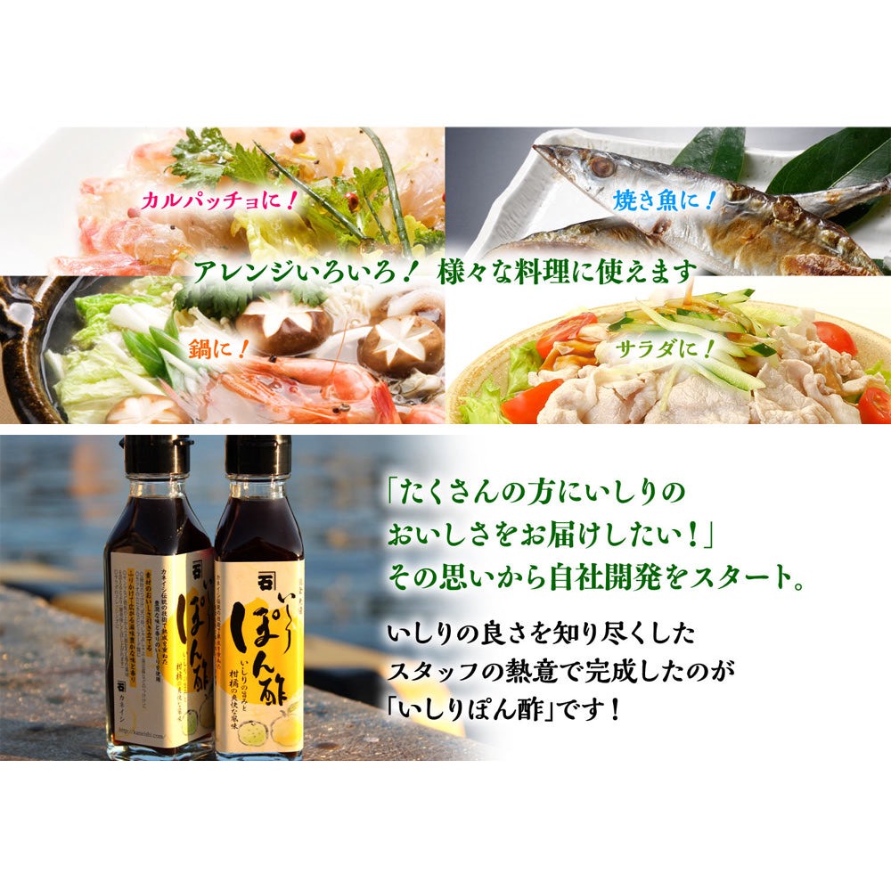 🍋 日本 [フジジン FUJIJIN] 地獄ぽん酢｜融合「いしり」鮮味與柑橘清香的辛口胡麻風味醬 260ml 🌶️