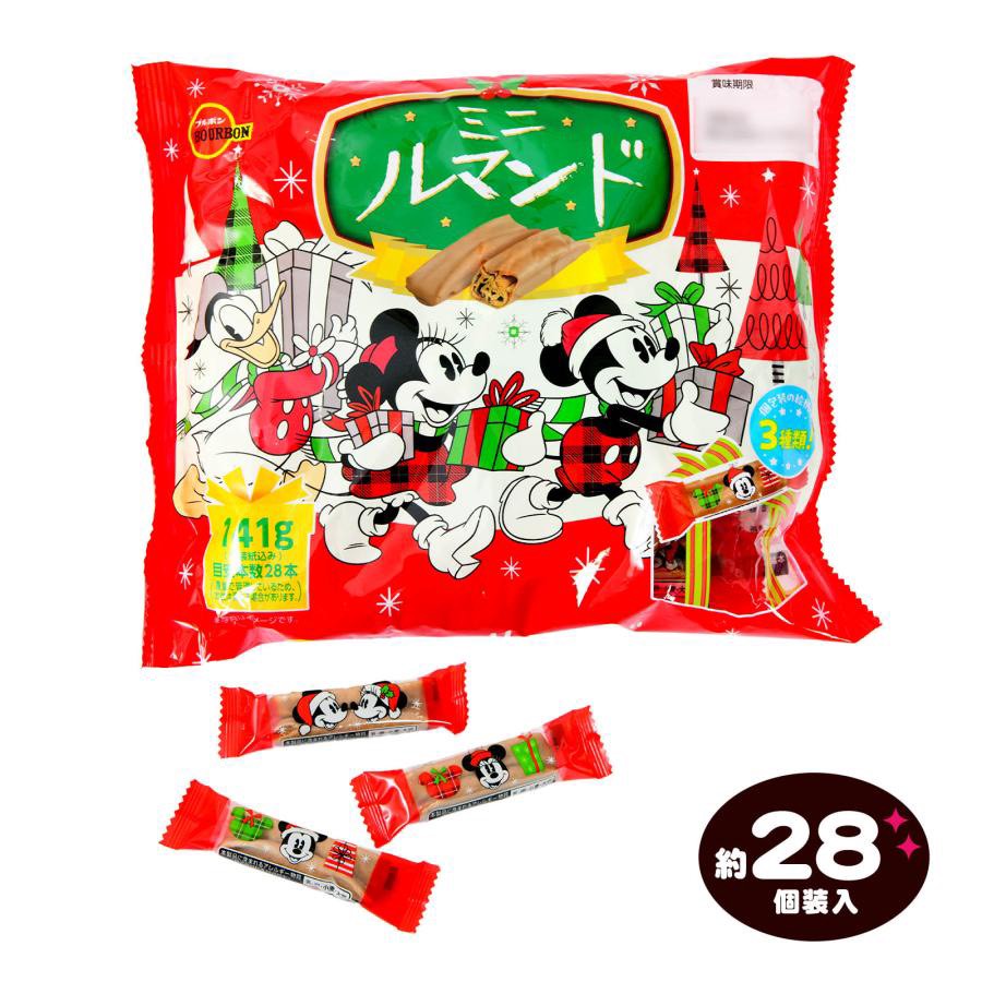 🎄【日本🇯🇵 Bourbon×Disney 聖誕限定 迷你法蘭酥餅 141g（約28入）】🍪✨