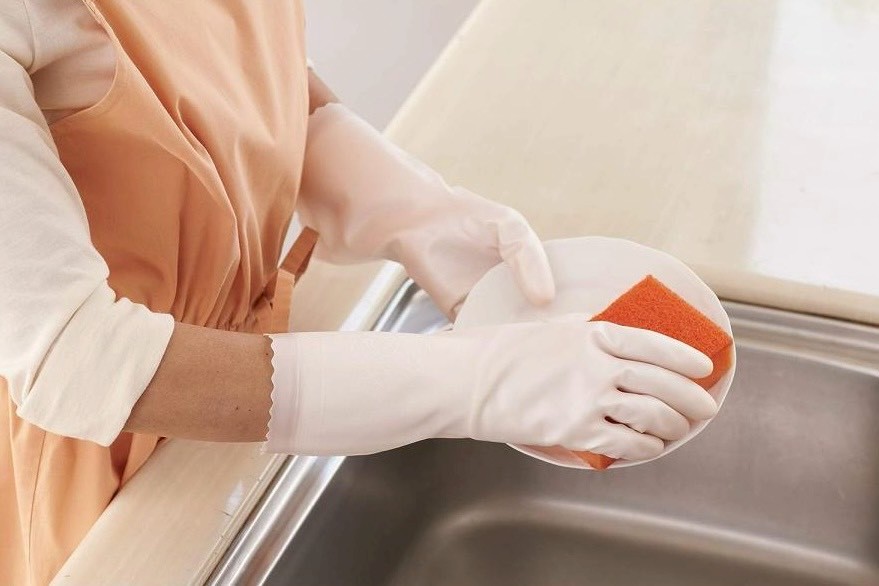 🇯🇵日本製｜家事萬用乳膠手套 さらっとタッチ（內裡裹毛）