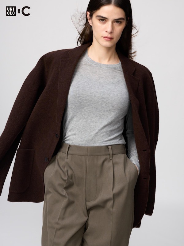 日本🇯🇵Uniqlo 超保暖 HEATTECH 羊絨混紡圓領發熱衣478955