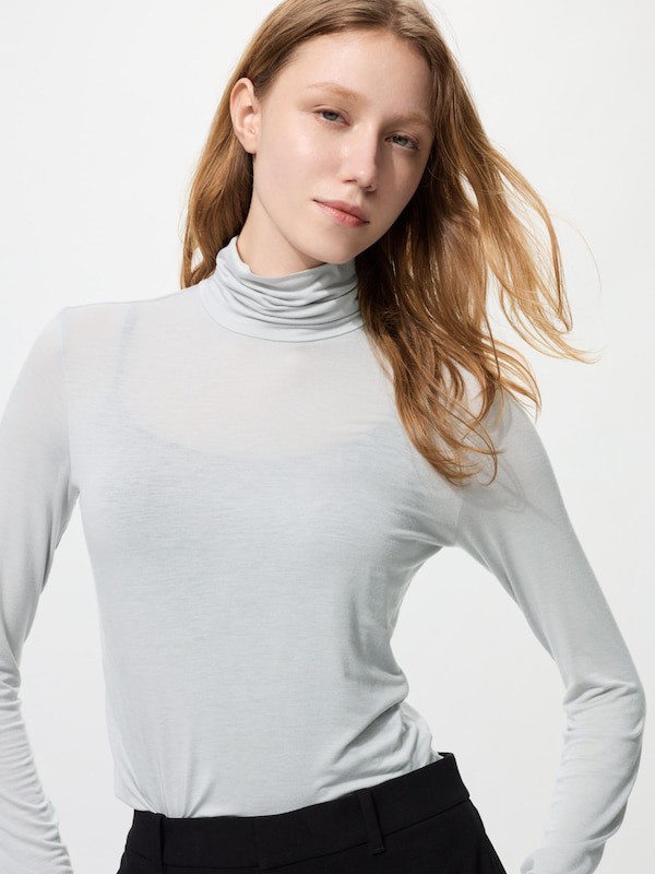 日本🇯🇵Uniqlo 女款HEATTECH 超輕暖發熱 高領 T 卹478942