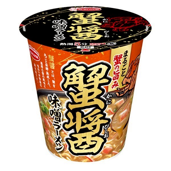 日本🇯🇵「Acescook 濃厚整隻螃蟹風味．蟹醬油味噌拉麵 93g」