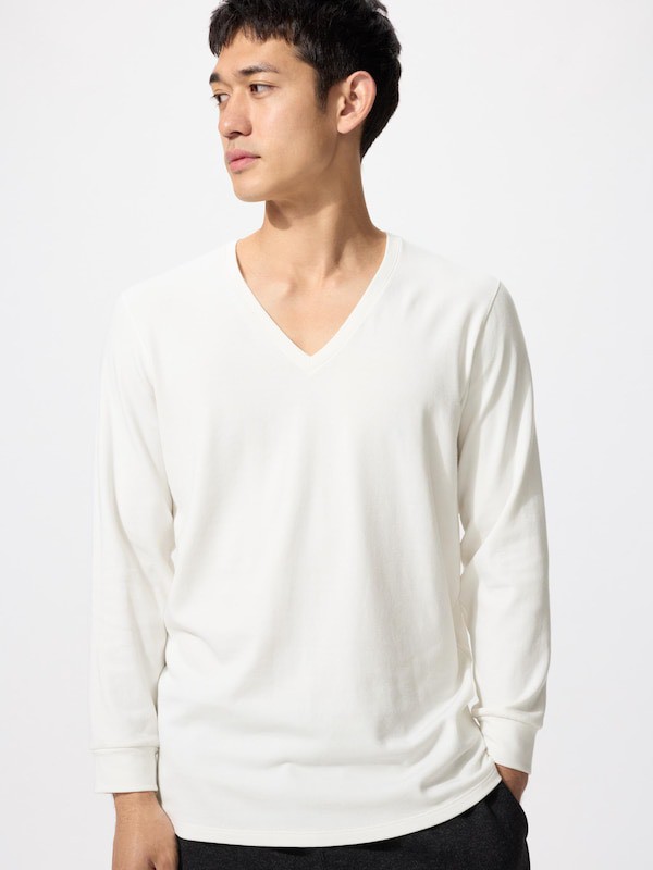 日本🇯🇵Uniqlo 男款超保暖 HEATTECH 棉質V領發熱T恤479479