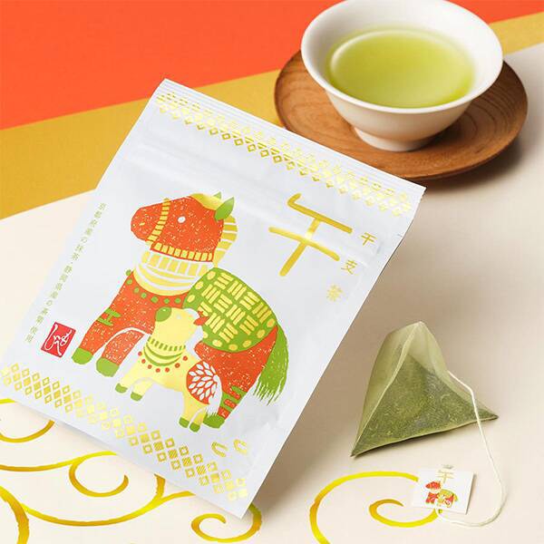 【日本🇯🇵KALDI 干支迎春抹茶×煎茶 福茶｜午年限定 5包入】
