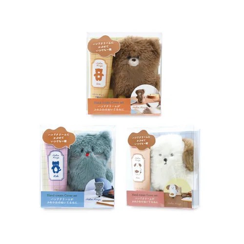 634027【日本🇯🇵 Atelier Nuage 絨毛動物護手霜外套＋香氛護手霜套組】
