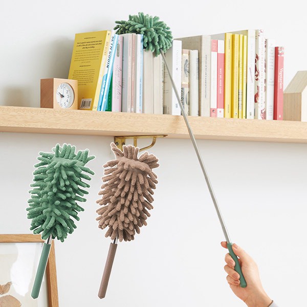 日本🇯🇵mocomoco 刺蝟伸縮除塵迷你拖