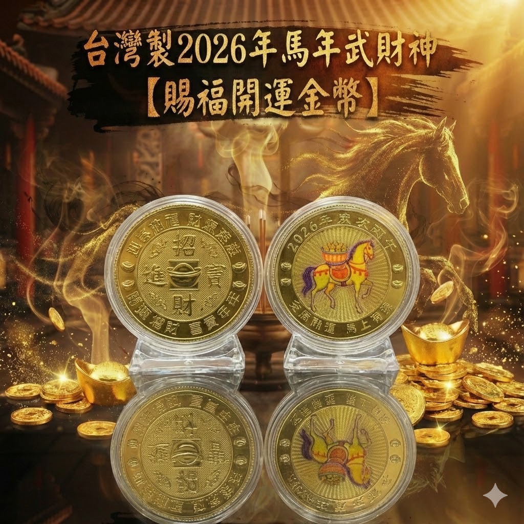 2026 馬上有錢｜開運金幣套組《一組兩包》