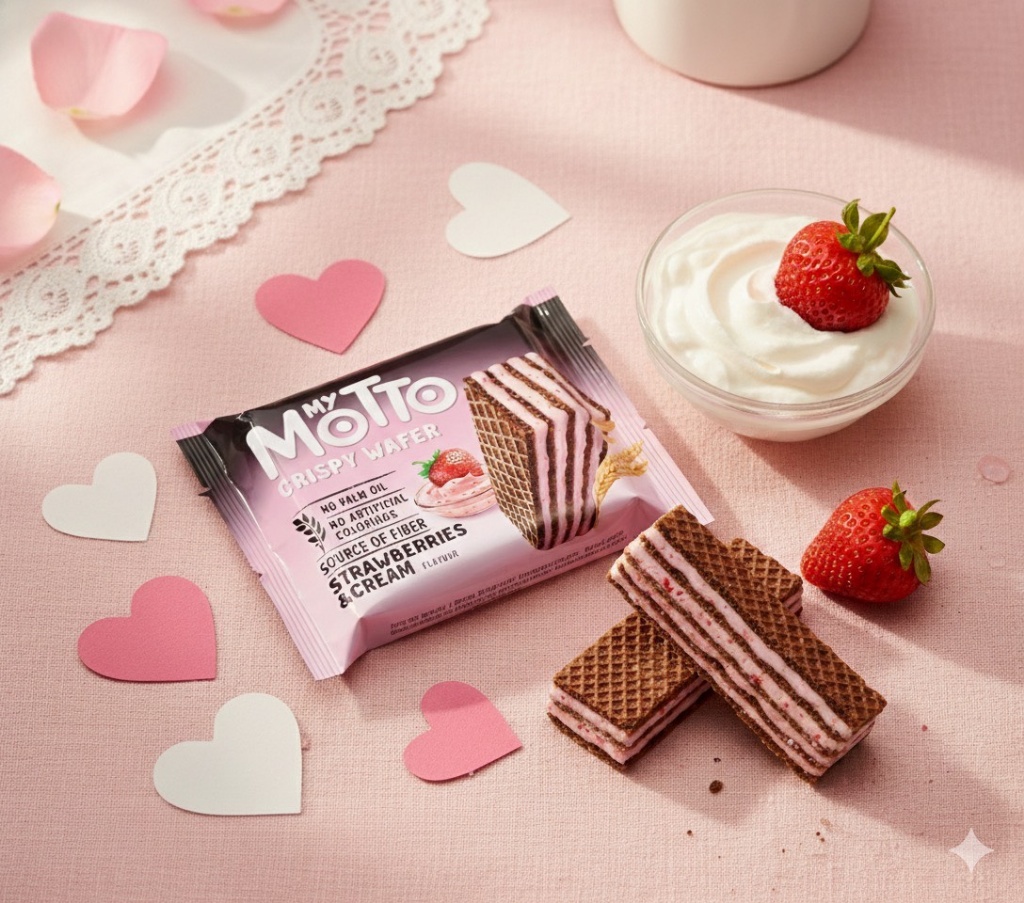 🇧🇬保加利亞My Motto 草莓風味威化餅(30g x 20包/盒)