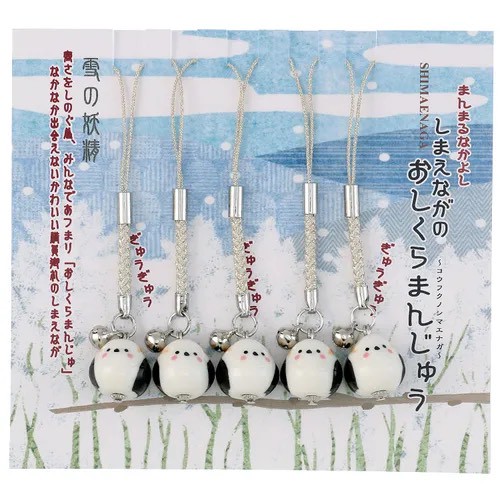 🇯🇵 日本「雪之妖精」島江長 シマエナガ 擠擠小饅頭 吊飾（5 入組）🤍