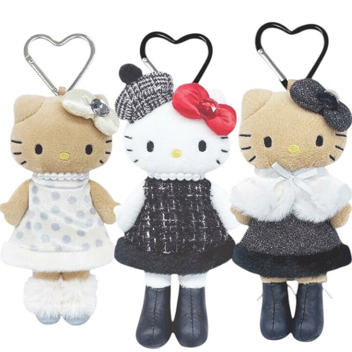 🇯🇵 日本 Hello Kitty 優雅穿搭公仔吊飾鑰匙圈
